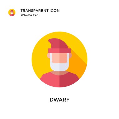 Cüce vektör simgesi. Düz çizim. EPS 10 vektörü.