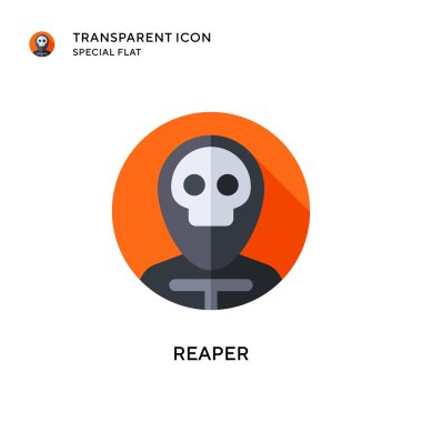 Azrail vektör simgesi. Düz çizim. EPS 10 vektörü.