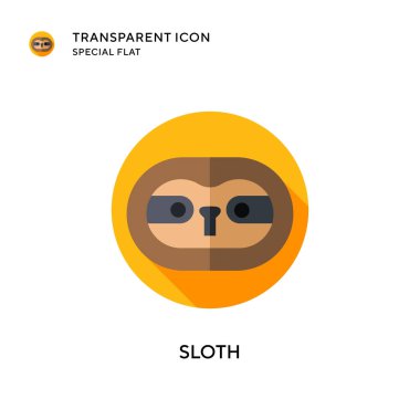 Tembel vektör simgesi. Düz çizim. EPS 10 vektörü.