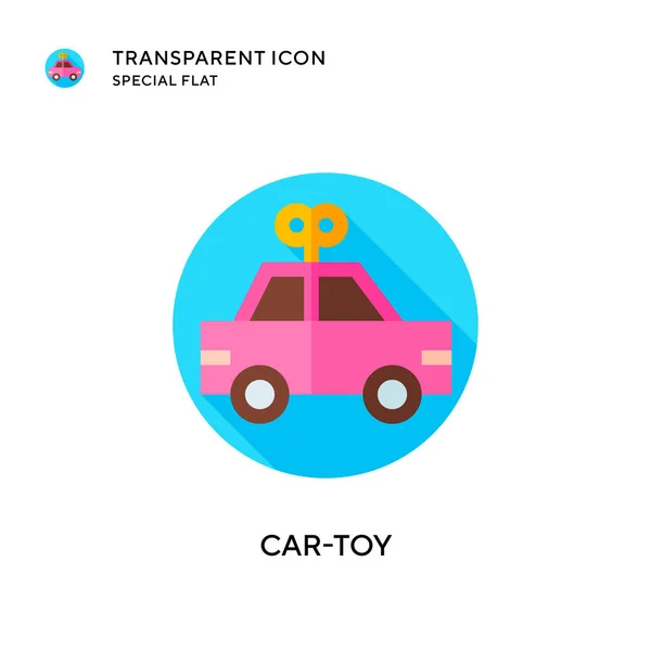 Auto Spielzeug Vektor Ikone Flache Illustration Eps Vektor — Stockvektor