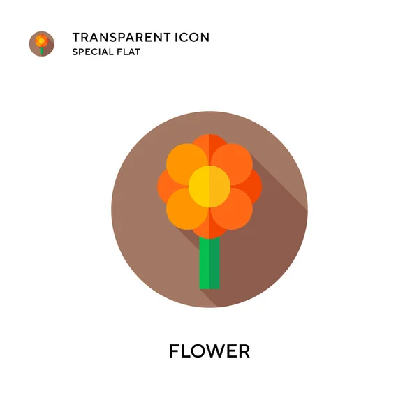 Ikona Wektora Kwiatów Płaska Ilustracja Wektor Eps — Wektor stockowy
