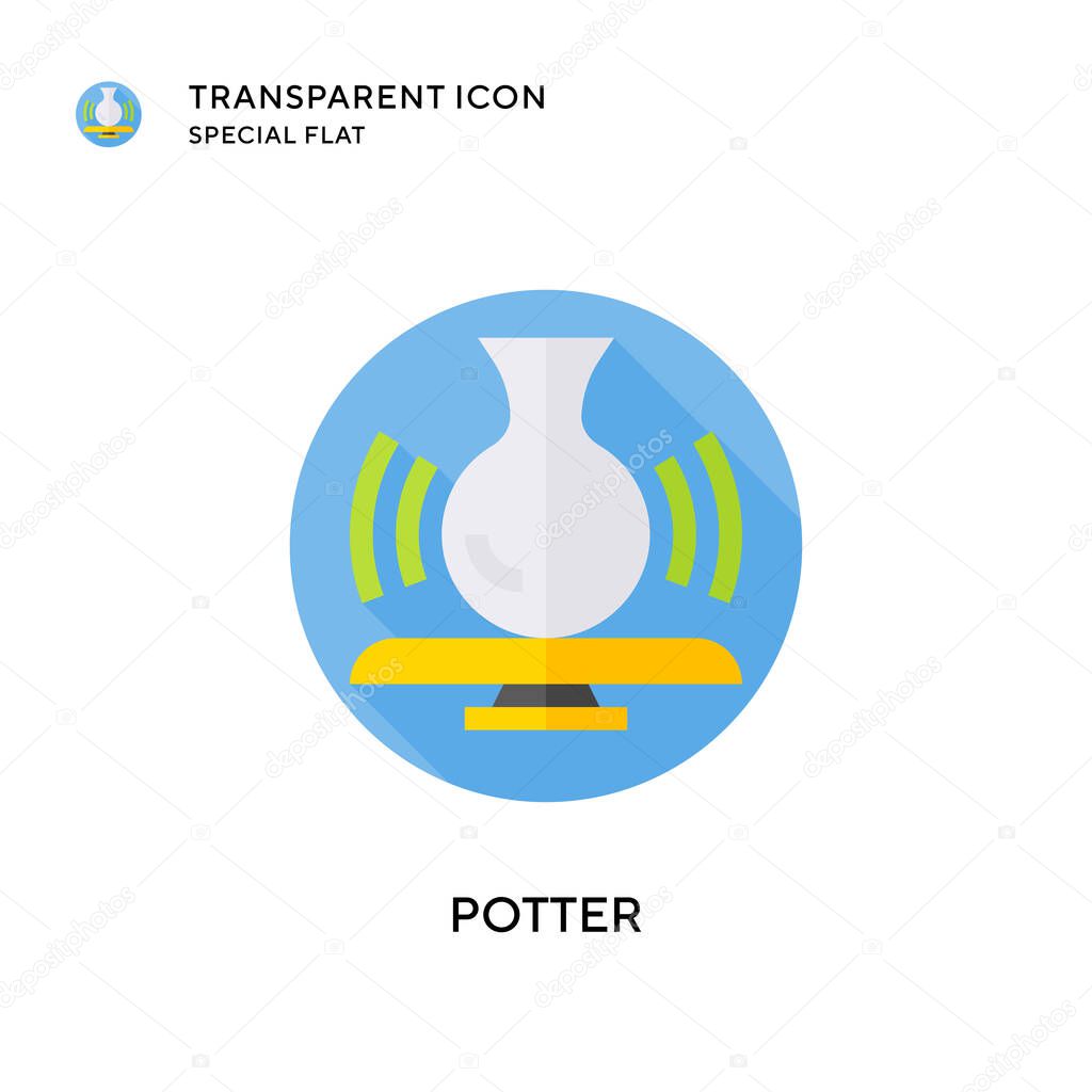 Potter vector icon. Flat style illustration. EPS 10 vector.
