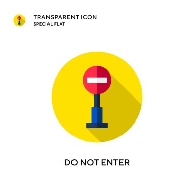 Vektör simgesini girmeyin. Düz çizim. EPS 10 vektörü.