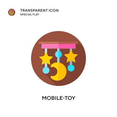 Mobil oyuncak vektör simgesi. Düz çizim. EPS 10 vektörü.