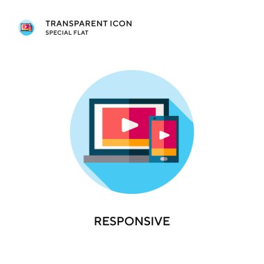 Karşılık vektör simgesi. Düz çizim. EPS 10 vektörü.