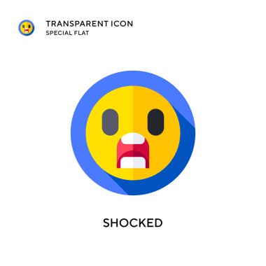 Şok vektör simgesi. Düz çizim. EPS 10 vektörü.