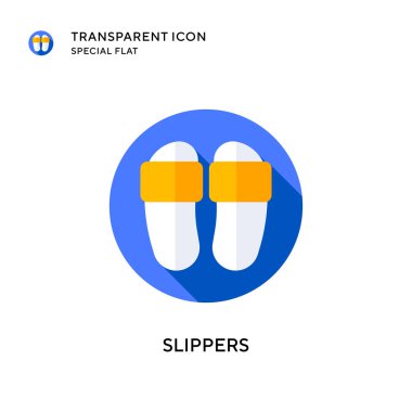 Terlik vektör simgesi. Düz çizim. EPS 10 vektörü.