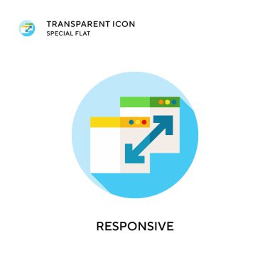 Karşılık vektör simgesi. Düz çizim. EPS 10 vektörü.