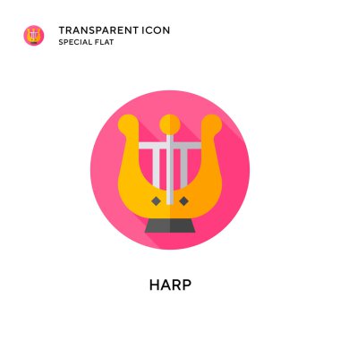 Arp vektör simgesi. Düz çizim. EPS 10 vektörü.