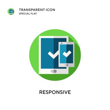 Karşılık vektör simgesi. Düz çizim. EPS 10 vektörü.