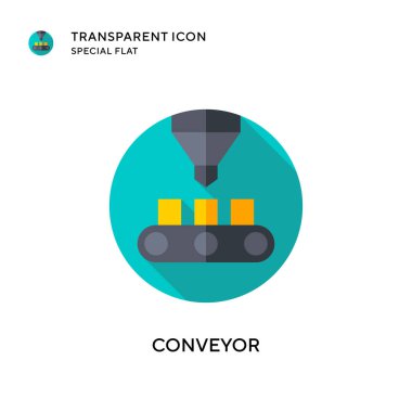 Taşıyıcı vektör simgesi. Düz çizim. EPS 10 vektörü.