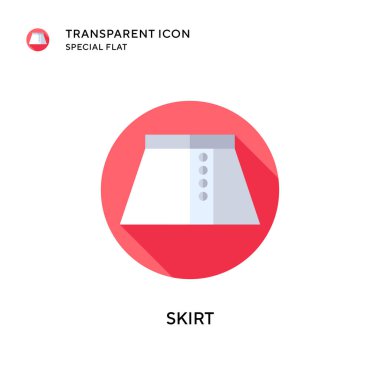 Etek vektör simgesi. Düz çizim. EPS 10 vektörü.