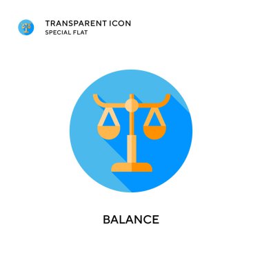 Denge vektör simgesi. Düz çizim. EPS 10 vektörü.