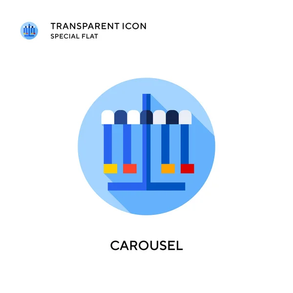 Karussell Vektor Symbol Flache Illustration Eps Vektor — Stockvektor