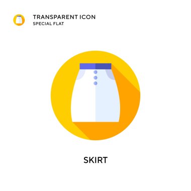 Etek vektör simgesi. Düz çizim. EPS 10 vektörü.