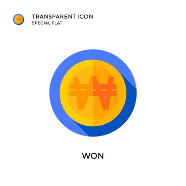 Kazanan vektör simgesi. Düz çizim. EPS 10 vektörü.