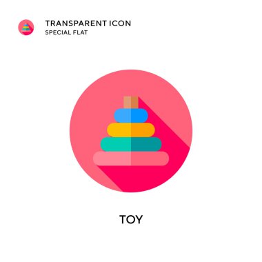 Oyuncak vektör simgesi. Düz çizim. EPS 10 vektörü.