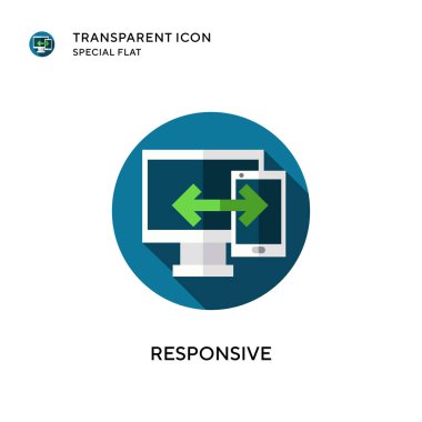 Karşılık vektör simgesi. Düz çizim. EPS 10 vektörü.
