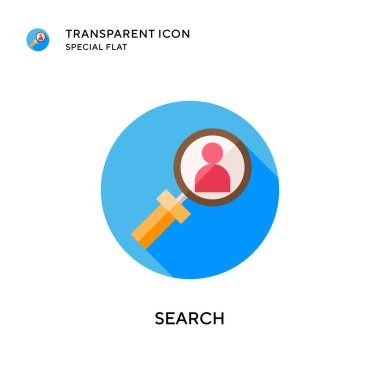 Arama vektör simgesi. Düz çizim. EPS 10 vektörü.