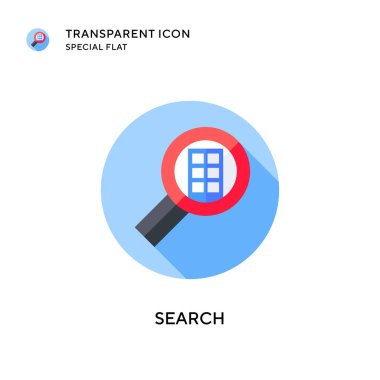 Arama vektör simgesi. Düz çizim. EPS 10 vektörü.