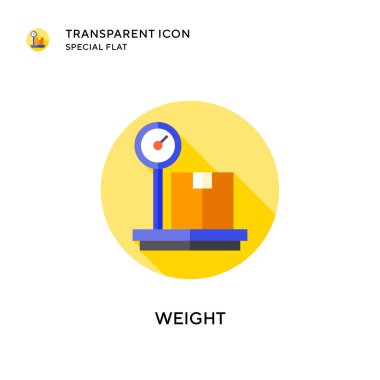 Ağırlık vektör simgesi. Düz çizim. EPS 10 vektörü.