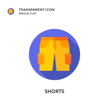 Kısa vektör simgesi. Düz çizim. EPS 10 vektörü.