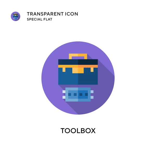 Verktygslådans Vektorikon Platt Stil Illustration Eps Vektor — Stock vektor
