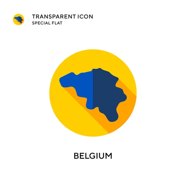 Бельгийская Векторная Икона Иллюстрация Плоском Стиле Вектор Eps — стоковый вектор