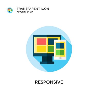 Karşılık vektör simgesi. Düz çizim. EPS 10 vektörü.