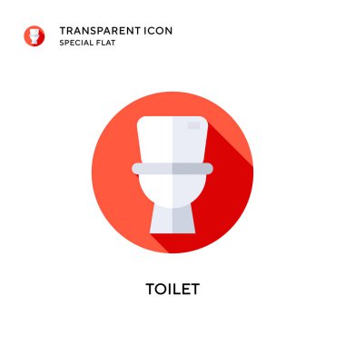 Tuvalet vektörü simgesi. Düz çizim. EPS 10 vektörü.