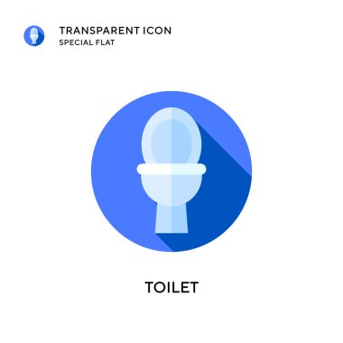 Tuvalet vektörü simgesi. Düz çizim. EPS 10 vektörü.