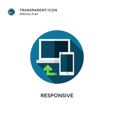 Karşılık vektör simgesi. Düz çizim. EPS 10 vektörü.