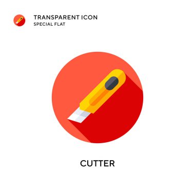 Kesici vektör simgesi. Düz çizim. EPS 10 vektörü.