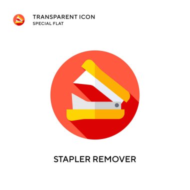 Zımba çıkarıcı vektör simgesi. Düz çizim. EPS 10 vektörü.