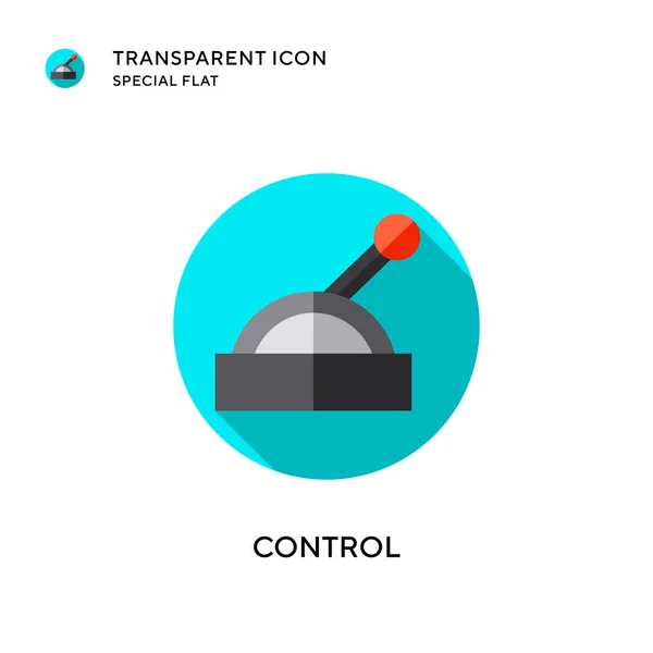 Kontroll Vektor Ikon Platt Stil Illustration Eps Vektor — Stock vektor