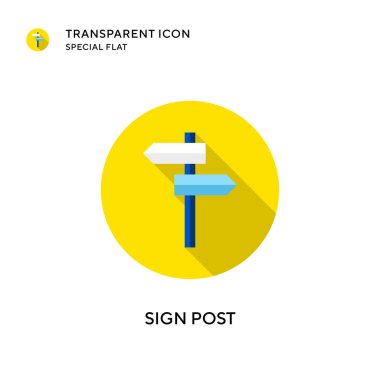 Posta vektör simgesini imzala. Düz çizim. EPS 10 vektörü.