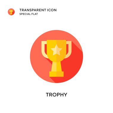 Ödül vektör simgesi. Düz çizim. EPS 10 vektörü.