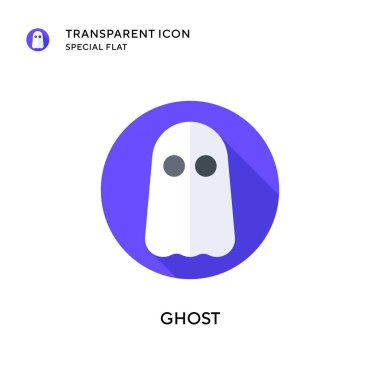 Hayalet vektör simgesi. Düz çizim. EPS 10 vektörü.