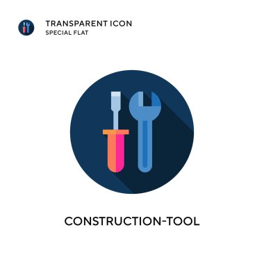 Yapı aracı vektör simgesi. Düz çizim. EPS 10 vektörü.