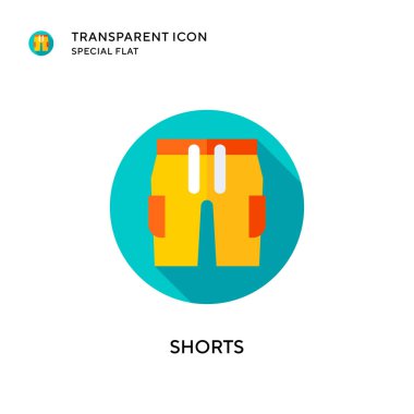 Kısa vektör simgesi. Düz çizim. EPS 10 vektörü.