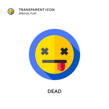 Ölü vektör simgesi. Düz çizim. EPS 10 vektörü.