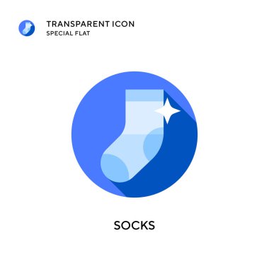 Çorap vektör ikonu. Düz çizim. EPS 10 vektörü.