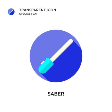 Kılıç vektör simgesi. Düz çizim. EPS 10 vektörü.