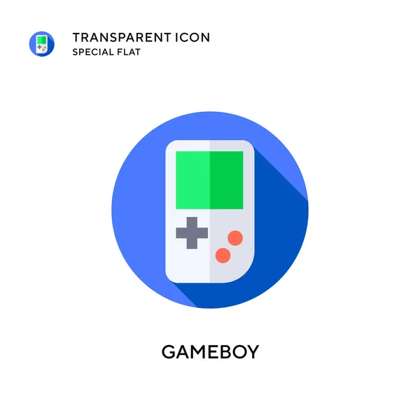 Gameboy Vector Icono Ilustración Estilo Plano Eps Vector — Archivo Imágenes Vectoriales