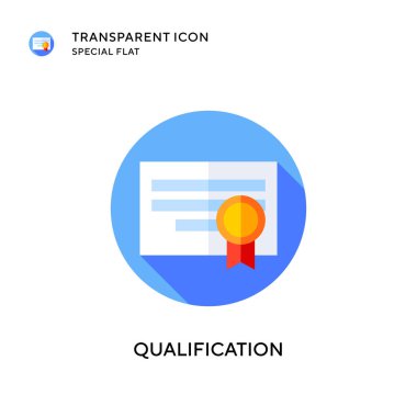 Nitelik vektör simgesi. Düz çizim. EPS 10 vektörü.