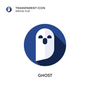 Hayalet vektör simgesi. Düz çizim. EPS 10 vektörü.