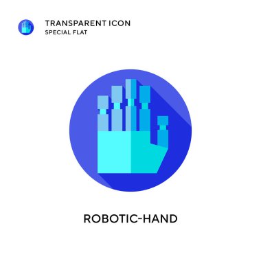 Robot el vektör simgesi. Düz çizim. EPS 10 vektörü.