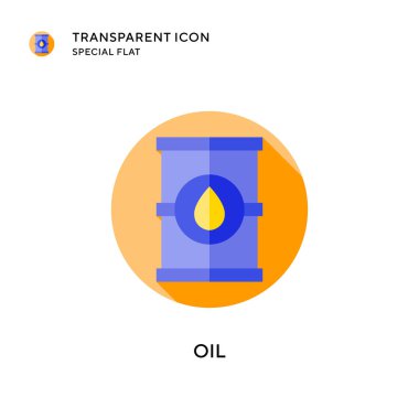 Yağ vektör simgesi. Düz çizim. EPS 10 vektörü.