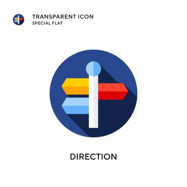 Yönlendirme vektör simgesi. Düz çizim. EPS 10 vektörü.