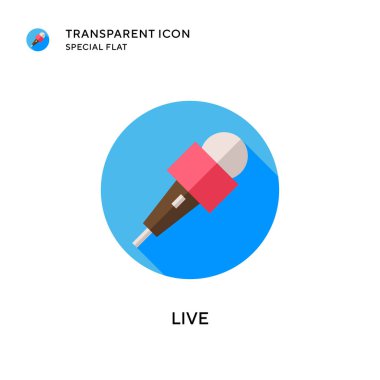 Canlı vektör simgesi. Düz çizim. EPS 10 vektörü.